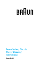 Braun 7 Series Cleaning Instructions Manual