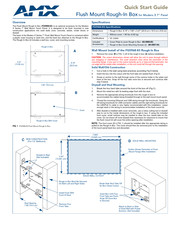 Amx FG5968-83 Quick Start Manual