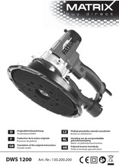 Matrix DWS 1200 Translation Of The Original Instructions