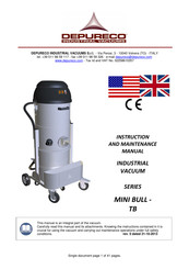 DEPURECO MINI BULL Series Instruction And Maintenance Manual