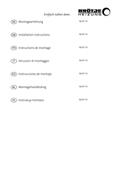 BRÖTJE NEOP 70 Installation Instructions Manual