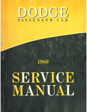 Dodge DART PIONEER 1960 Service Manual