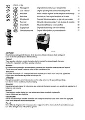 Mafell S 50 Original Operating Instructions And Spare Parts List