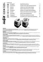 Mafell S 25 L Original Operating Instructions