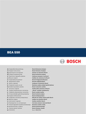 Bosch BEA 550 Original Instructions Manual