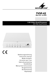 Monacor TVSP-42 Instruction Manual