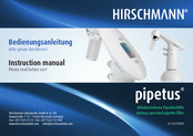 Hirschmann Pipetus Instruction Manual
