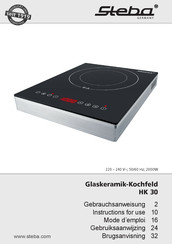 Steba HK 30 Instructions For Use Manual