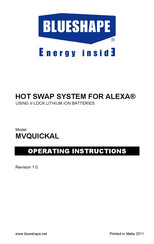 Blueshape MVQUICKAL Operating Instructions Manual