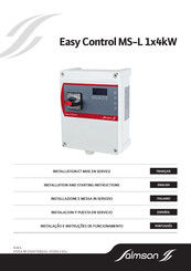 salmson Easy Control MS-L 1x4kW Series Installation And Starting Instructions