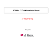 LG Chem RESU 6.4 EX Quick Installation Manual