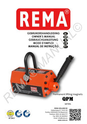 REMA QPM Series Owner's Manual