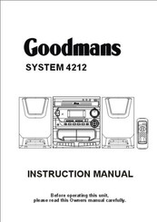 Goodmans 4212 Instruction Manual
