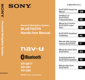 Sony NAV-U NV-U81T Manual