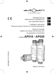 Autosen AP020 Installation Instructions Manual