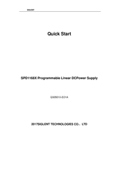 Siglent SPD1168X Quick Start Manual
