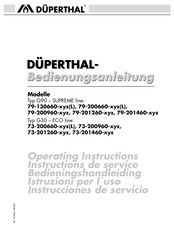DÜPERTHAL G90 Operating Instructions Manual
