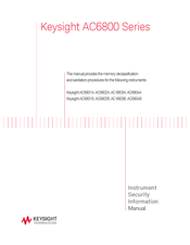 Keysight AC 6803A Information Manual