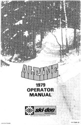 BOMBARDIER ski-doo ALPINE 1979 Operator's Manual