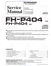 Pioneer FH-P404 UC Service Manual