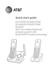 AT&T DL72549 5 Handset DECT 6.0 Answering System with Connect to Cell and Smart Call Blocker Renewed 