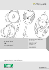 MSA Latchways SRL User Instructions