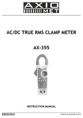 Axio MET AX-355 Instruction Manual