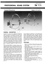 Toa HY-2 Instruction Manual