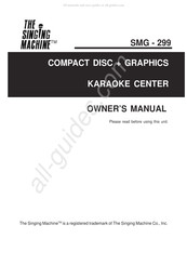 The Singing Machine SMG - 299 Owner's Manual