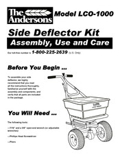 The Andersons LCO-1000 Assembly, Use And Care