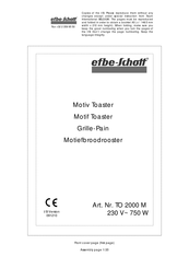 EFBE-SCHOTT TO 2000 M Instruction Manual