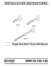 CHIEF WM-120 Installation Instructions Manual