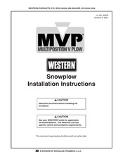 Western MVP Installation Instructions Manual