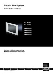 Rittal TFT monitor Assembly And Operating Instructions Manual