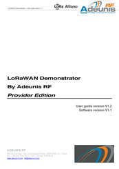 Adeunis RF LoRaWAN Demonstrator User Manual
