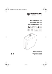 werma EEx-Signal horn 761 Instructions For Use Manual