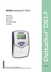 Resol DeltaSol DB3-F Manual