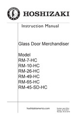 Hoshizaki RM-65-HC Instruction Manual