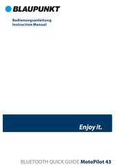 Blaupunkt MotoPilot 43 Instruction Manual