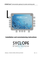 SYCLOPE electronic HYDRO'Com HYD 7020 Installation And Commissioning Instructions