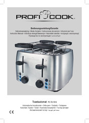 Profi Cook PC-TA 1014 Instruction Manual