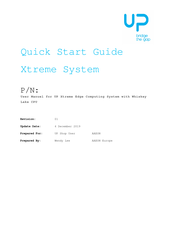Aaeon UP Xtreme Quick Start Manual