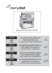 Merrychef Microcook TA1725 Instructions Manual
