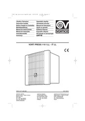 Vortice VORT PRESS 110 IT LL Instruction Booklet