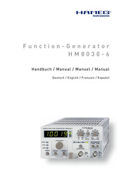 Hameg HM8030-6 Manual
