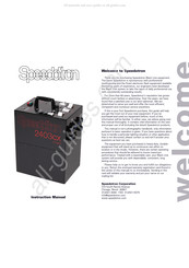 Speedotron 2403CX Instruction Manual