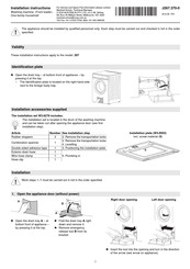 V-ZUG Adora SLQ 267 Installation Instructions