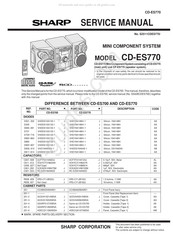 Sharp CP-ES770 Service Manual