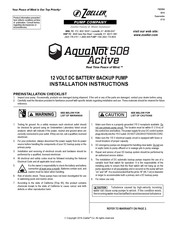 Zoeller AqyaNot 508 Active Installation Instructions Manual