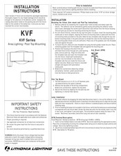 Lithonia Lighting KVF Series Installation Instructions